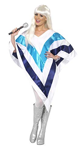 Smiffy's Super Trooper Poncho para mujer, 70 Disco, Serious Fun, One Size, 33568
