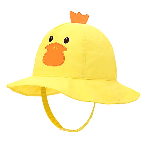 Sombrero para bebé con protección UV UPF 50+ de secado rápido, gorra con protección UV Pato 1-2 Años