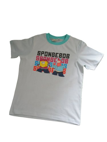 Spongebob - Camiseta para niño azul claro 146-152 cm