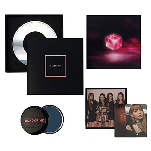 Square Up [ BLACK Ver. ] - BLACKPINK 1st Mini Album CD + Photo Book + Lyrics Book + Postcard + Photocard + FREE GIFT / K-POP Sealed.