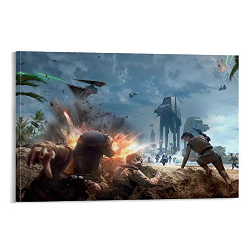 SSKJTC Póster de la película Star Wars Battlefront 2015, decoración de la casa de la sala de estar (40 x 60 cm)