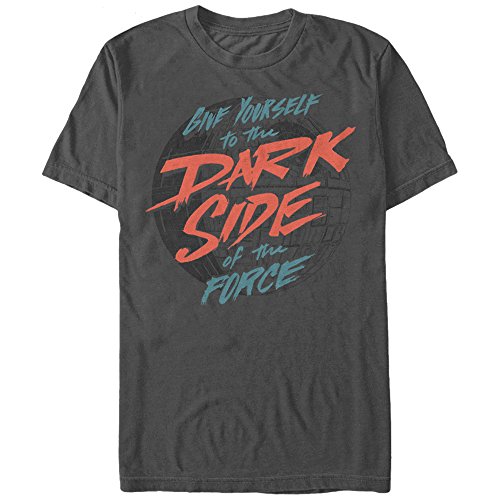 Star Wars Men's Give Yourself Graphic T-Shirt, Charcoal, M
