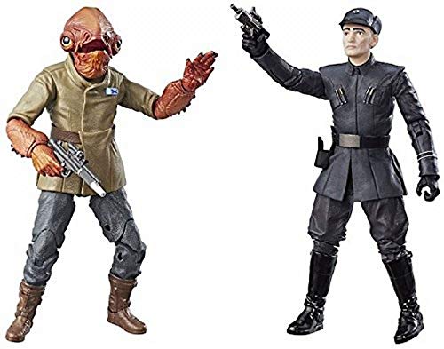 STAR WARS The Black Series 6 Inch Admiral Ackbar and First Order Officer Action Figures (The Last Jedi)