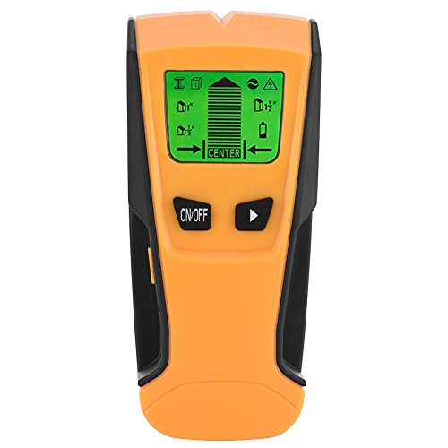 Stud Finder, Detector de Cable Vivo con escáner múltiple 3 en 1 Detector de Sensor de botón con Pantalla LCD y Advertencia de Sonido para Cable Vivo de CA, Madera, Metal.