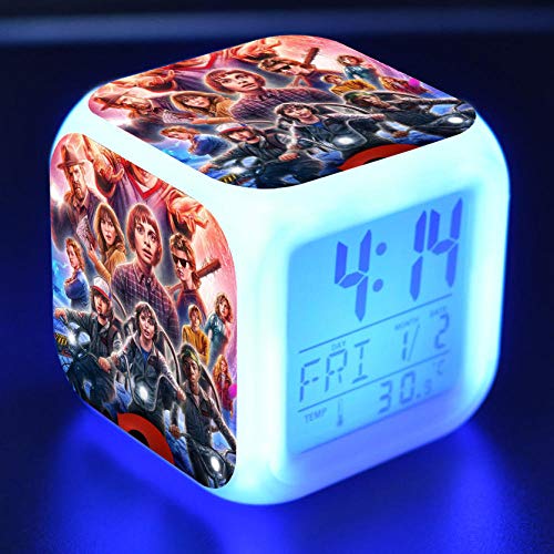 Superd Mesita de Noche para niños Reloj Despertador Digital LED luz de Noche Colorida Estado de ánimo Alarma Reloj Cuadrado Mudo con Puerto de Carga USB Viaje pequeño Reloj Despertador Regalo Q3107 Superd Mesita de Noche para niños Reloj Despertador Digital LED luz de Noche Colorida Estado de ánimo Alarma Reloj Cuadrado Mudo con Puerto de Carga USB Viaje pequeño Reloj Despertador Regalo Q3107