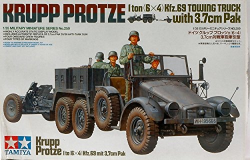 Tamiya TA35259 Krupp Towing Truck W/Towing MODELLINO Kit 1:35 Model Compatible con