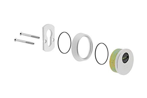 Tesa Assa Abloy E700L26CM Escudo de alta seguridad E700L para protección de cerradura, Cromo Mate Tesa Assa Abloy E700L26CM Escudo de alta seguridad E700L para protección de cerradura, Cromo Mate