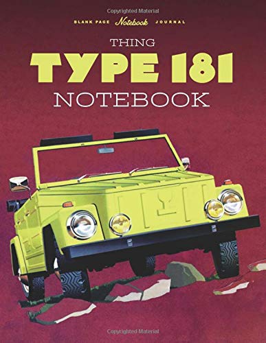 Thing Type 181: Vehicle Enthusiasts blank note book journal and repair workbook
