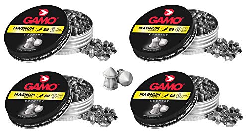 Tiendas LGP - Gamo- Pack 4 latas de 250 perdigones Gamo Magnum Energy Diabolo de Punta 4,5mm
