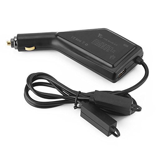 tineer Dual Battery Inteligente Cargador de Coche con Puerto USB Charge 2 baterías y Mando a Distancia para dji Mavic Air