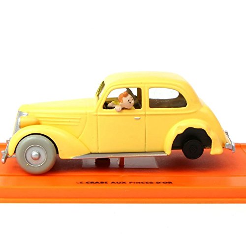 Tintin Citroen Accidentée Miniature 1/43 Le crabe aux Pinces d'or