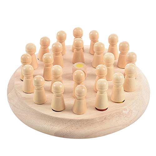 TOOGOO 1 Juego Juego de ajedrez Palo de Partido de Memoria de Madera Rompecabezas 3D Educativo temprano de ninos Rompecabezas Juego Informal de Fiesta Familiar