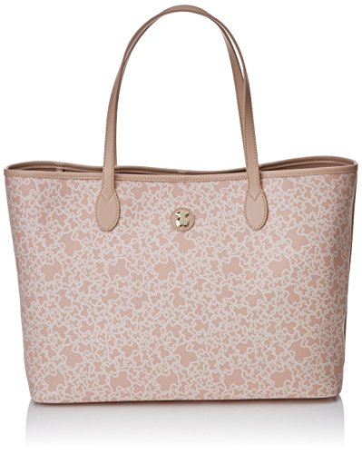 TOUS Capazo Super Grande Kaos Mini, Bolso totes para Mujer, Beige (Rosa), 14x29x40 cm (W x H x L)