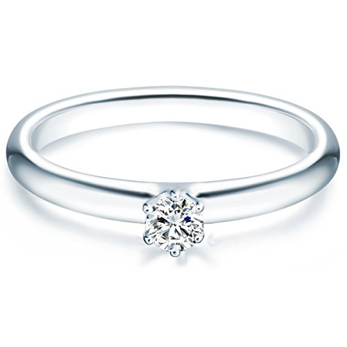 Tresor 1934 Solitario da Donna in Argento Sterling 925 con Zirconia Tresor 1934 Solitario da Donna in Argento Sterling 925 con Zirconia