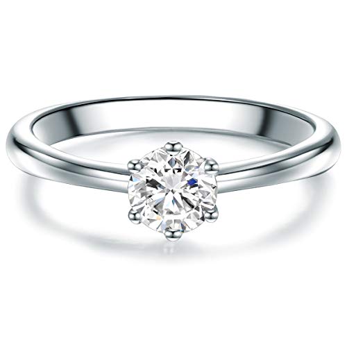 Tresor 1934 Solitario da Donna in Argento Sterling 925 con Zirconia Tresor 1934 Solitario da Donna in Argento Sterling 925 con Zirconia