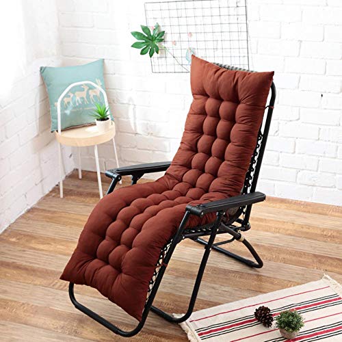 TTYAC Long Cushion Recliner Chair Cushion Thicken Foldable Rocking Chair Cushion Long Chair Couch Seat Cushion Pads Garden Lounger Mat,9,53x53cm