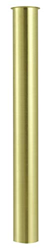 Tubo de inmersión de latón de 300 mm para sifón, alargador de tubo de 32 mm de desagüe, tubo de ajuste con cierre de olor para botella, dorado cepillado
