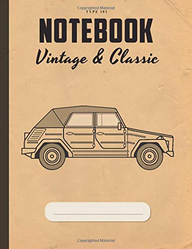 Type 181 Notebook: Vehicle appreciation  journal and repair workbook