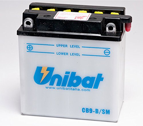 Unibat. Batería para moto y scooter CB9BSM = CB9-B-SM de 9 Ah y 12 V 