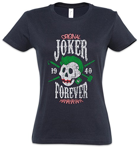 Urban Backwoods Joker Forever Camiseta de Mujer Women T-Shirt Azul Talla S