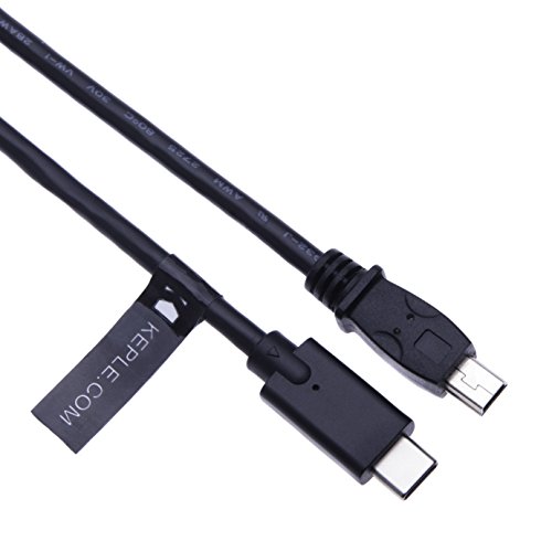 USB C/Tipo C Mini USB Sincronización de Datos Cargador Dirigir Cable Compatible con Canon Digital Camera Ixus 115 HS, 140, 145, 150, 155, 160, 165, 170, 230 HS, 265 HS | Cámara (1 Meter)