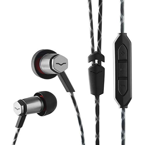 V-MODA Auriculares intraaurales, Forza Metallo con Mando de Tres Botones y micrófono, Dispositivos Android, color Negro (Gunmetal Black) V-MODA Auriculares intraaurales, Forza Metallo con Mando de Tres Botones y micrófono, Dispositivos Android, color Negro (Gunmetal Black)