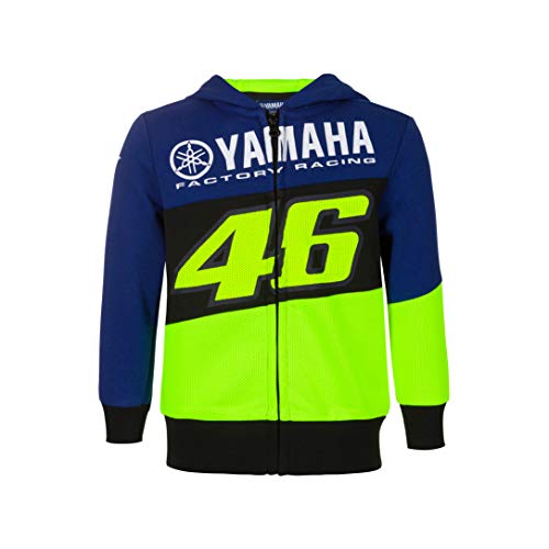 Valentino Rossi Colección Yamaha Dual Sudadera, Niños, Royal Blue, 11/12