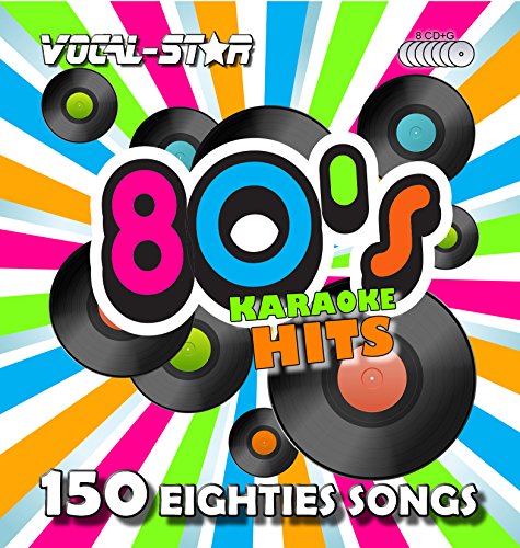 Vocal-Star 80's Karaoke CD CDG Disc Pack 8 Discs CDs 150 Songs