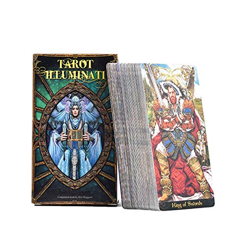 vogueyouth Illuminati Kit Tarot Cards - 78 Cartas de Tarot a Todo Color para Juegos de Fiestas Familiares