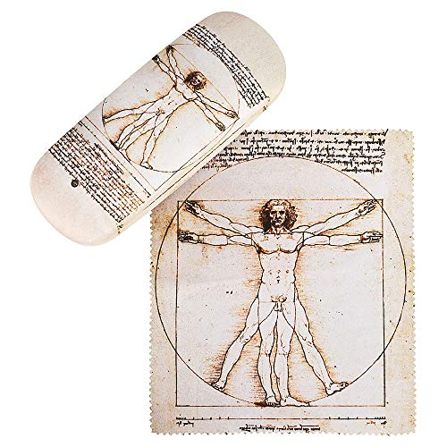 von Lilienfeld Estuche Gafas El Hombre de Vitruvio de Leonardo da Vinci Funda Ligeramente Estable Colorido Paño de limpieza von Lilienfeld Estuche Gafas El Hombre de Vitruvio de Leonardo da Vinci Funda Ligeramente Estable Colorido Paño de limpieza