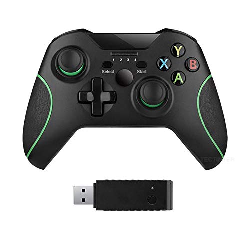 WANGSHANG Mando de juego inalámbrico, 2.4 G con receptor para Xbox One/PS3/PC/Win 7/8/10, mando a distancia para Xbox con vibración dual integrada WANGSHANG Mando de juego inalámbrico, 2.4 G con receptor para Xbox One/PS3/PC/Win 7/8/10, mando a distancia para Xbox con vibración dual integrada