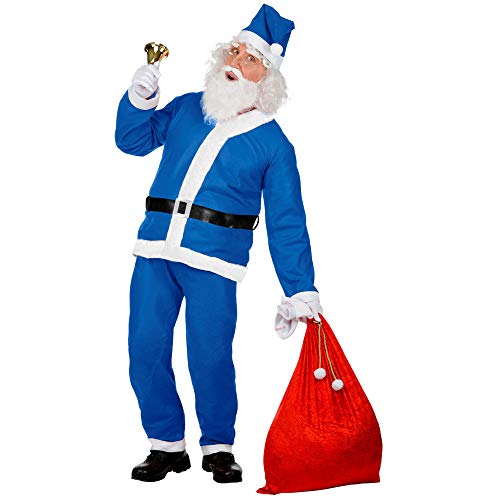 WIDMANN wid1536e ? Disfraz para adulto Navidad Papá Noel, multicolor, talla única