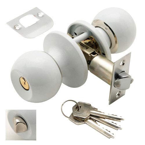 Wolfpack Pomo Puerta Wolfpack Con Llave Con Condena Blanco Para Entrada Wolfpack Pomo Puerta Wolfpack Con Llave Con Condena Blanco Para Entrada