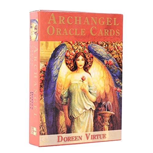 WOWOWO Arcángel Oracle Cards Baraja de 45 Cartas Naipes Versión en inglés Juego de Mesa Adivinación