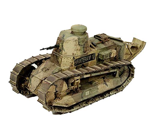 X-Toy Puzzle Tanque Militar Maquetas, Francia 1/35 FT-17 Tanque Ligero Rompecabezas Modelo, Juguetes De Los Niños, 4,7 Pulgadas X 2 Pulgadas