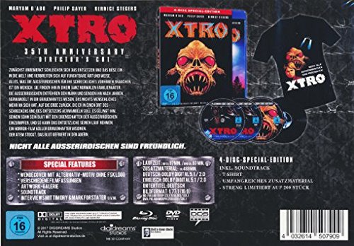 X-tro - 4-Disc Special-Edition (BD+2 x DVD inkl. umfangreichen Bonusmaterial + Soundtrack) plus T-Shirt!! - limitiert auf 200 Stück!! [Alemania] [Blu-ray]