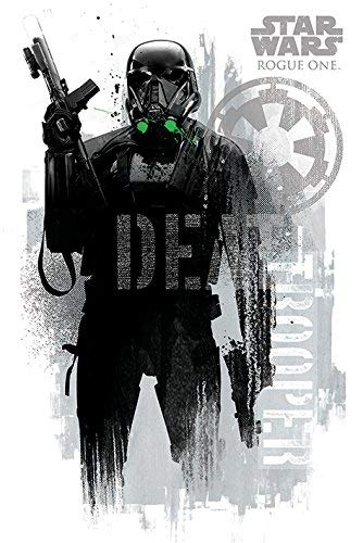 Xzmafthfrw Star Wars, Rogue One - Movie Poster/Print (Death Trooper/White Background) (Size, 24 Inches x 36 Inches) (Poster & Poster Strip Set), 24" x 36"