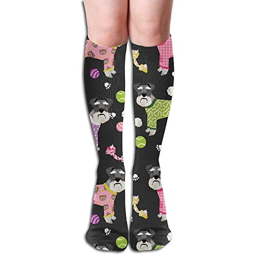 Yuanmeiju Long Calcetines Flamingo Pattern Compression Calcetines for Men & Women Fashion Over The Knee High Calcetines (50cm)