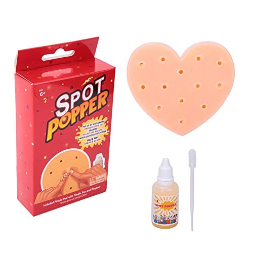 Zerodis Pimple Popper Toys, innovadores Lindos en Forma de corazón Squeeze Acne Stress Relief Toys Deja de Elegir tu Cara Juguetes Divertidos Regalo para Adultos
