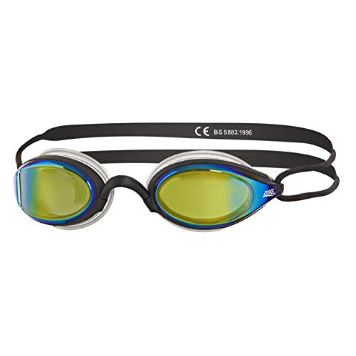 Zoggs Gafas de natación, Adultos Unisex, Negro/Espejo, una una talla