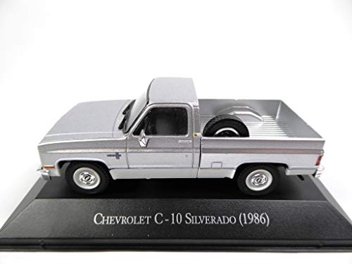 - Coche 1/43 Compatible con Chevrolet C-10 Silverado 1986 (AQV16)