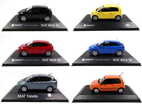 - Lote de 6 Coches 1/43 Compatible con Seat: Ibiza MII Arosa Toledo Livia (SE: 05 + 06 + 07 + 10 + 19 + 28) - Lote de 6 Coches 1/43 Compatible con Seat: Ibiza MII Arosa Toledo Livia (SE: 05 + 06 + 07 + 10 + 19 + 28)