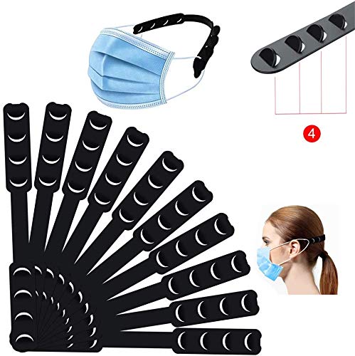 10 Packs Protectores de Orejas, Salvaorejas, Sujeta Mascarillas ó Enganche para Mascarillas - Nuevo Diseño UltraLigero y Ancho Único en el Mercado - Despídete del Dolor en las Orejas (Negro) 10 Packs Protectores de Orejas, Salvaorejas, Sujeta Mascarillas ó Enganche para Mascarillas - Nuevo Diseño UltraLigero y Ancho Único en el Mercado - Despídete del Dolor en las Orejas (Negro)