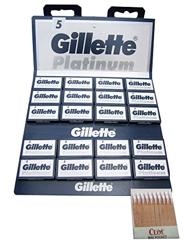 100 Cuchillas De Afeitar GiIIette Platinum Con 20 Cerilllas Hemostáticos