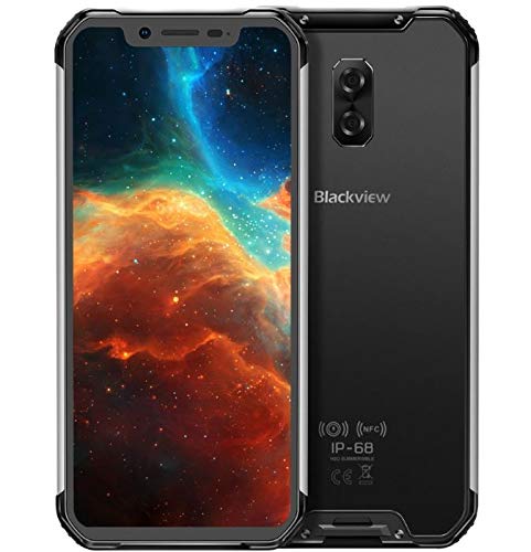 (2019) Blackview BV9600 4G Smartphone Libre Resistente, Android 9.0 móvil Todoterreno IP68 antigolpes, Helio P70 4GB + 64GB, 6.21’’ FHD + AMOLED, Dual SIM, NFC, 16MP + 8MP, Carga inalámbrica Negro (2019) Blackview BV9600 4G Smartphone Libre Resistente, Android 9.0 móvil Todoterreno IP68 antigolpes, Helio P70 4GB + 64GB, 6.21’’ FHD + AMOLED, Dual SIM, NFC, 16MP + 8MP, Carga inalámbrica Negro