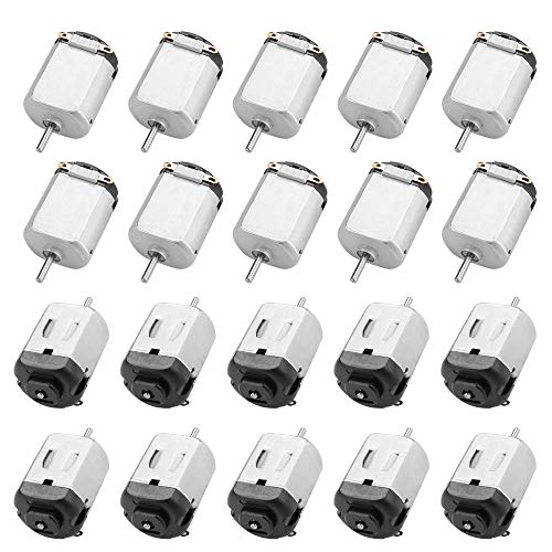 20pcs Mini Motor Electrico 3V 15000 RPM Motores Electricos Pequeños Motor dc para Crear Maquetas, Manualidades, Pequeños Robots, Juguete Coche Teledirigido (3V, 0.2A) 20pcs Mini Motor Electrico 3V 15000 RPM Motores Electricos Pequeños Motor dc para Crear Maquetas, Manualidades, Pequeños Robots, Juguete Coche Teledirigido (3V, 0.2A)