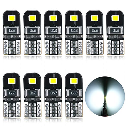 AGLINT T10 LED Bombilla Canbus Libre De Errores 2SMD 2835 W5W 2825 194 168 174 Luz para Coche Luz de Puertas Laterales Marcador Cortesía De La Matrícula Posición Luces 12V Blanco 10X AGLINT T10 LED Bombilla Canbus Libre De Errores 2SMD 2835 W5W 2825 194 168 174 Luz para Coche Luz de Puertas Laterales Marcador Cortesía De La Matrícula Posición Luces 12V Blanco 10X