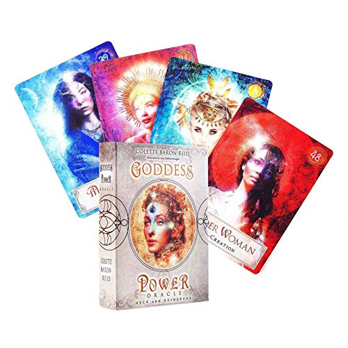 AIZYR Goddess Power Oracle 52 Cartas De Baraja De Tarot Naipes De Adivinación para Los Amantes De Los Juegos De Mesa De Cubierta (Edición En Inglés)
