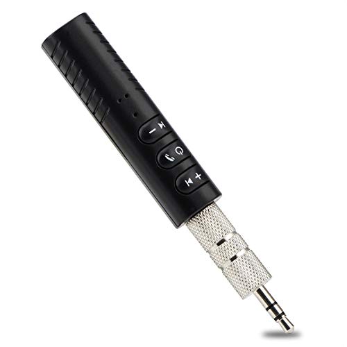 Alfort Receptor Bluetooth 4.1, Adaptador Bluetooth Mini Inalámbrico Receptor con Micrófono para Dos Dispositivos Conectados Audio 3.5mm para Android/iOS / Auriculares Ear Hook y Otros Dispositivos Alfort Receptor Bluetooth 4.1, Adaptador Bluetooth Mini Inalámbrico Receptor con Micrófono para Dos Dispositivos Conectados Audio 3.5mm para Android/iOS / Auriculares Ear Hook y Otros Dispositivos