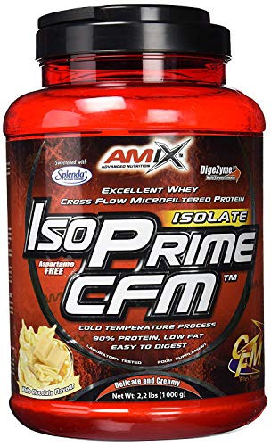 AMIX Isoprime CFM Isolate - 1 Kg Doble Chocolate blanco
